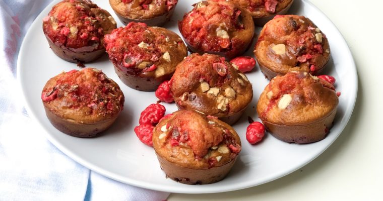 Muffins aux pralines roses – Octobre Rose